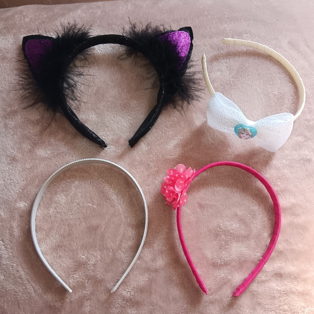 Set of 4 Girls Headbands